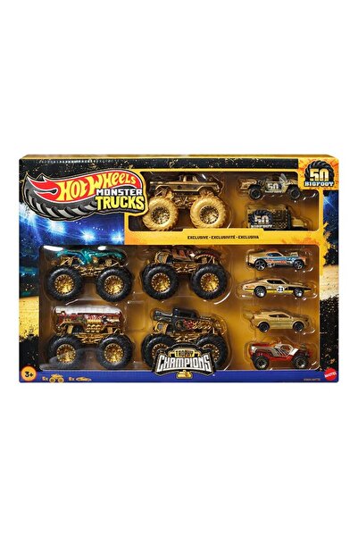 HOT WHEELS HWMT 1:64 Bigfoot Trophy Champions Car & Truck Multipack