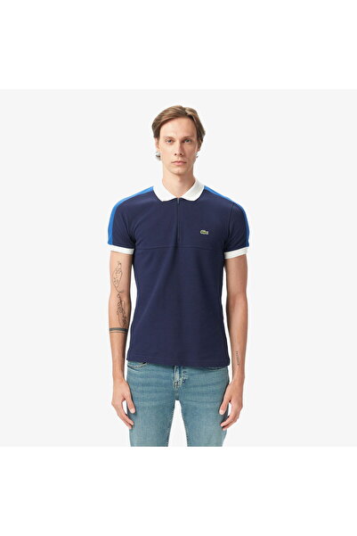 Lacoste Erkek Regular Fit Renk Bloklu Lacivert Polo