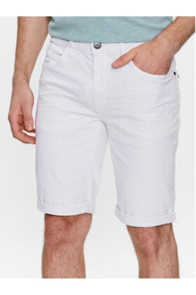 Indicode Ανδρικό τζιν σορτς Kaden 70-100 λευκό