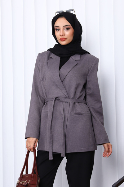 İmajButik Фума Крувазе Комір На Ґудзиках Блейзер