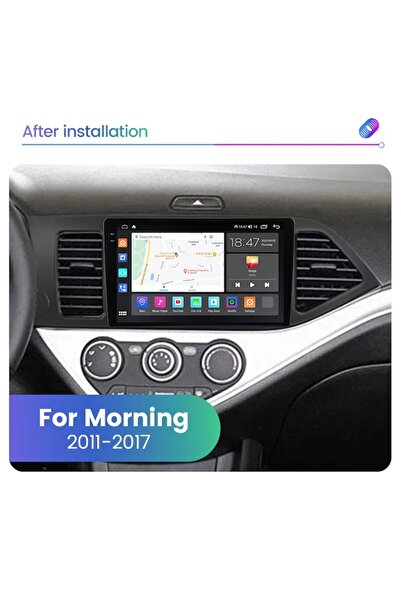 NAVIGPS Navigation Kia Morning 2011 - 2017, 2K Resolution, 9.5 inch QLED Screen, 8GB RAM 128GB ROM, Android 14