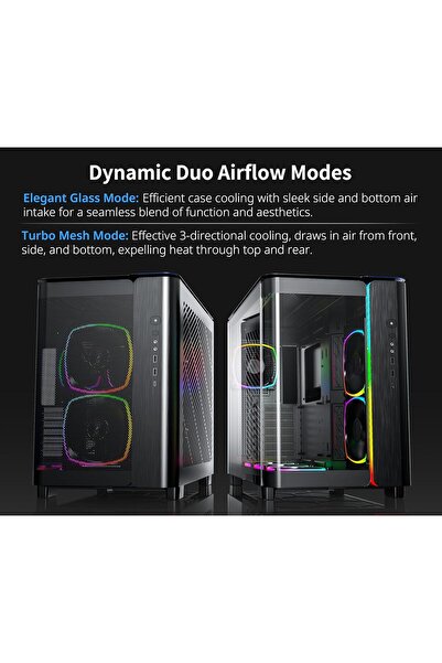 MONTECH King 95 PRO Dual-Chamber ATX Mid-Tower PC Gaming Case, High-Airflow, Toolless Panels, Sturdy