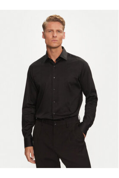 Karl Lagerfeld Ανδρικό Πουκάμισο 605036-544602 Μαύρο