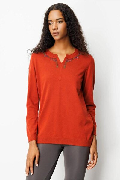 Desen 25094 ΠΛΕΚΤΟ ΚΟΥΖΙΝΕΤΟ ΜΠΛΟΥΖΑ ΜΕ ΛΟΥΛΟΥΔΙΑ ΚΕΝΤΗΜΕΝΑ ΜΕ ΜΗΧΑΝΙΚΗ ΚΕΝΤΗ...