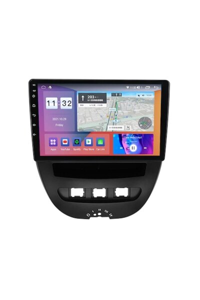 NAVIGPS Sistem de navigație pentru Peugeot 107 și Citroen C1 (2005-2015) cu 8GB RAM, 128GB ROM, slot SIM 5G