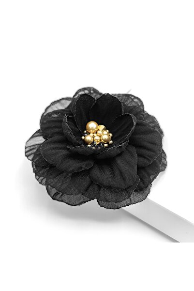 Corizmi Broșă elegantă floare de 8.5 cm din voal, handmade, Delight