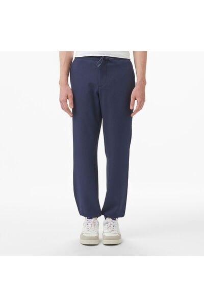 Lacoste Men's Tapered Fit Navy Blue Trousers