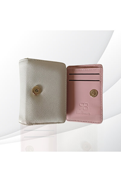 Red Butterfly Women’s Floral Accent Grid Pattern Wallet