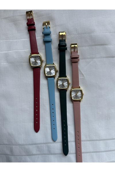 QUARTZ Retro Minimal Vintage Deri Kordon Kadın Kol Saati