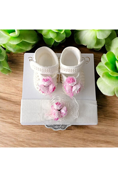 ÖZKARDEŞLER BABY Baby Booties and Bandana Set of 2