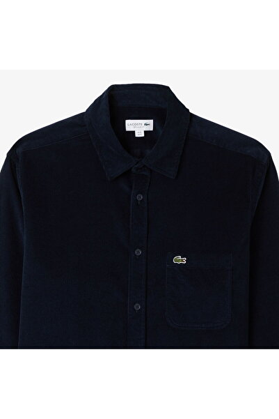 Lacoste Men's Regular Fit Navy Blue Shirt