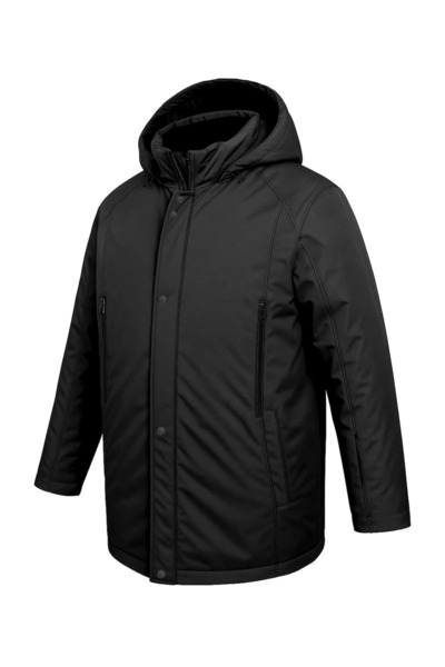 tambattal Large Size Hooded Softshell Coat (Loose Comfortable Fit)