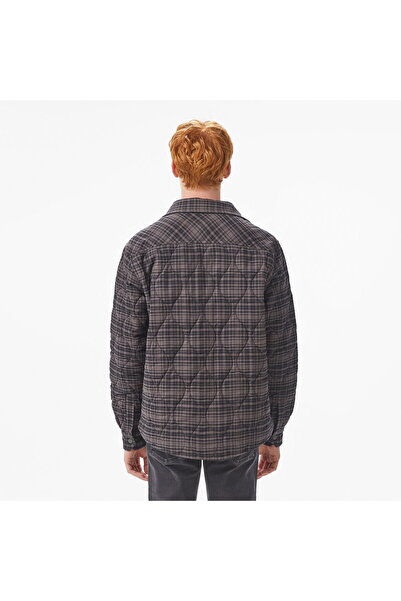 Lacoste Men's Relaxed Fit Checkered Black Shirt