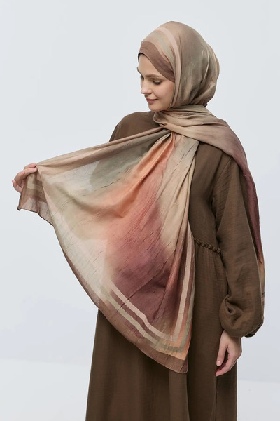 Modakaşmir Sunset Desen Bambu Şal