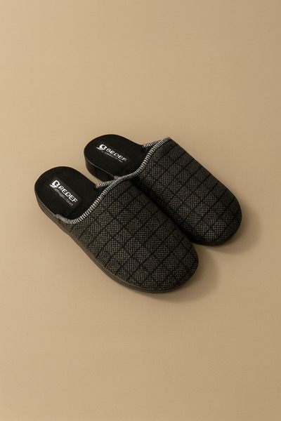Behtah Kundura New Season Men's Thick Soled Winter House Slippers