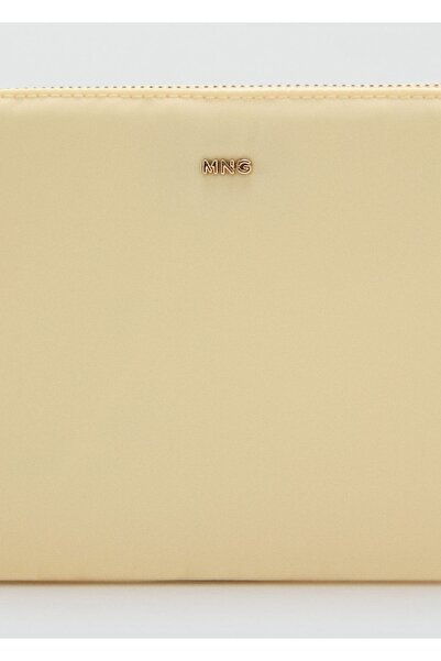 MANGO Woman Fermuarlı naylon kozmetik çantası