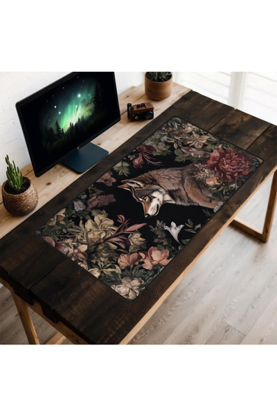 KONUKHOUSE Kurt Desenli Mause pad, Kedi pad 40x80 cm