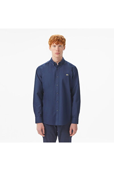 Lacoste Erkek Slim Fit Lacivert Gömlek