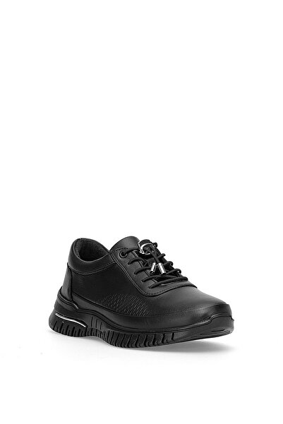 Voyager 9407 Women's Genuine Leather Casual Shoes Black