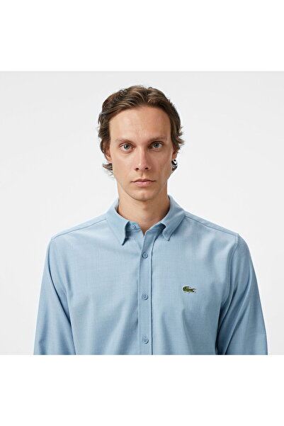 Lacoste Men's Regular Fit Blue Shirt