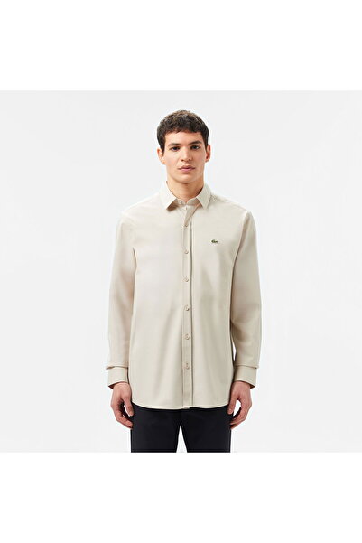 Lacoste Erkek Regular Fit Bej Gömlek