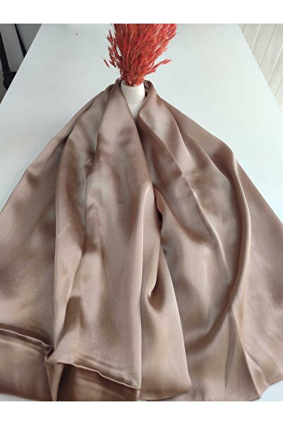 Organics Jan Jan Abiye Saten Dokulu Şal - Vizon