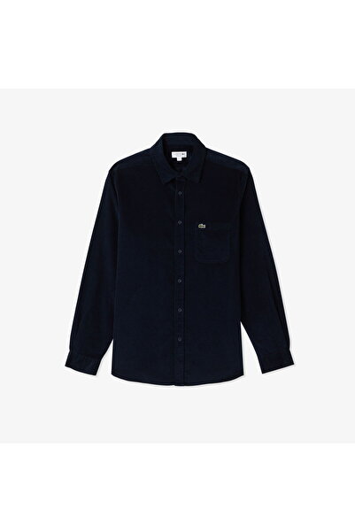 Lacoste Men's Regular Fit Navy Blue Shirt