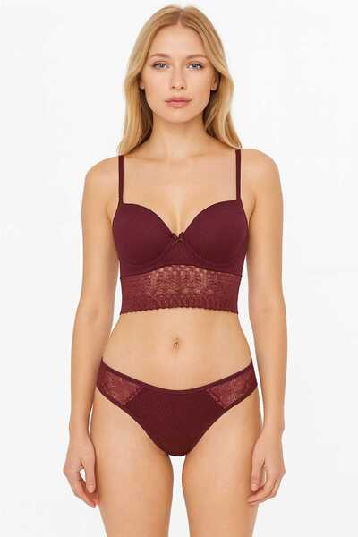 STORMED Set sutien push-up cu detalii din dantelă 3090