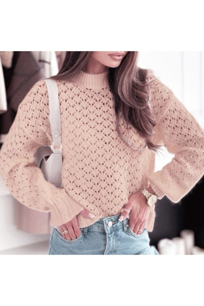SOFILINE Powder pink knitted sweater with pattern B-SH-G1389-WK M8