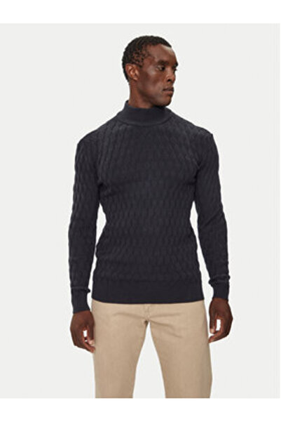 Indicode Ανδρικό Πουλόβερ INALDOM 35-822 Μπλε Σκούρο Μπλε