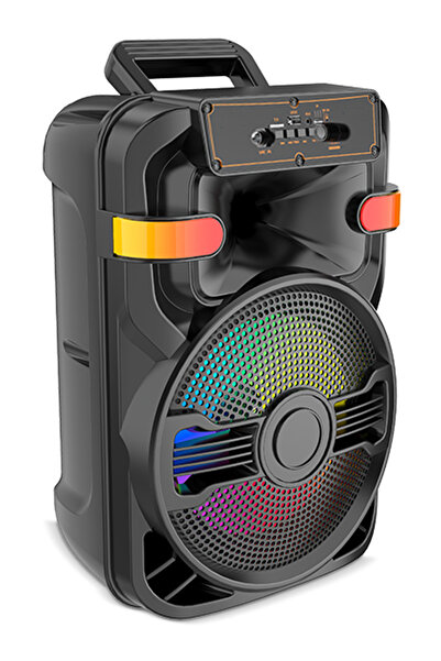 singe مكبر صوت لاسلكي بتقنية البلوتوث، صوت ستيريو، ذاكرة TF، منفذ USB، منفذ ميكروفون قابل لإعادة الشحن