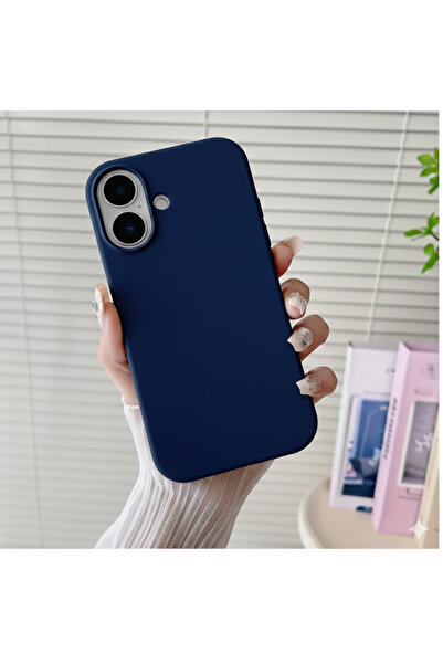 Balerion Apple iPhone 17 Kılıf Kadife Lansman Soft Yumuşak Liquid Silikon Kam...