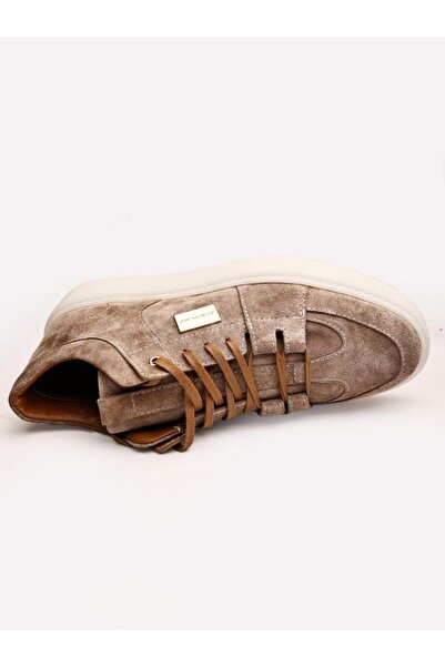 İBAY BEIGE SUEDE IMPERIO HAKİKİ DERİ RAHAT ERKEK KISA BOT