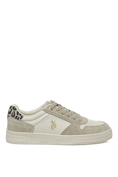 U.S. Polo Assn. A102030213 5F Petra 5Pr Women's Genuine Leather Classic Sneaker Beige