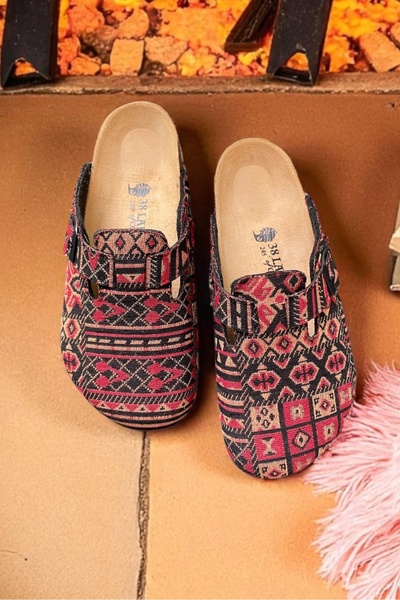 LAND OF CORK LC Anatomical Unisex Natural Cork Sole Rug - Felt Slippers