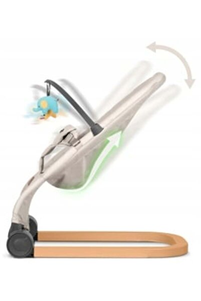 NUKIDO Children's rocking chair, toy bar, Adjustable backrest, Nukido, Beige