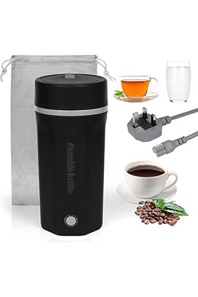 Generic Portable Electric Kettle for Travel, 500ml Small Mini Tea Coffee Kettle Water Boiler, 304 Stainless