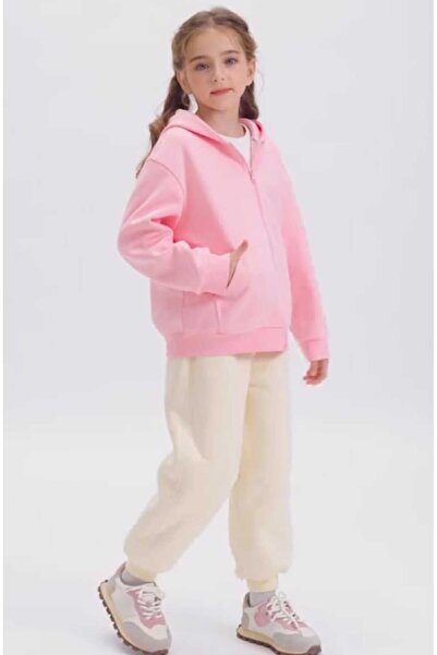 BEBEĞİME ÇORAP Kız Çocuk Kapüşonlu Kalın Hırka