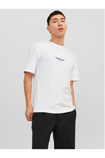 Jack & Jones Ανδρικό T-Shirt Jack Jones 12240121 JORVESTERBRO Λευκό
