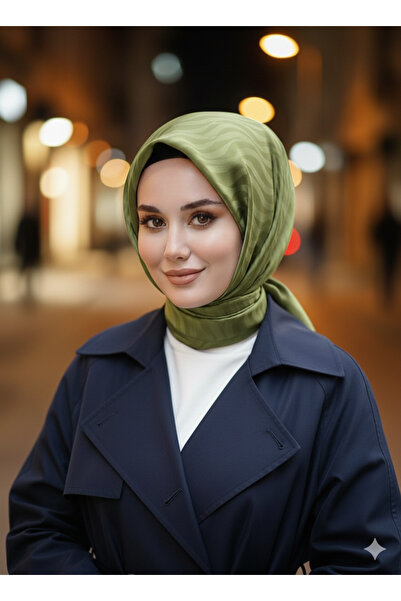 Store Madame Polo - Geometrik Desenli Jakarlı Eşarp