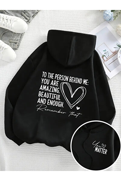 İSMTEXS سترة رياضية بقلنسوة بتصميم رياضي للجنسين مكونة من خيطين مطبوع عليها ع...