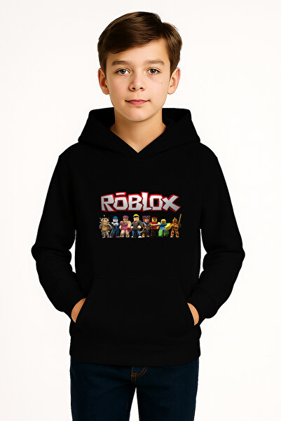 Let's Wear Roblox Printed Premium for Children 3Rd. Yarn Compact Sweatshirt