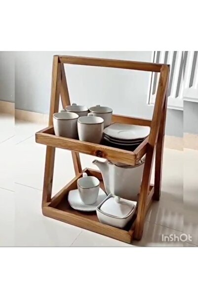 Yonga Sanat Atölyesi Çok Amaçlı Tezgah Üstü Organizer, 2 Raflı Organizer