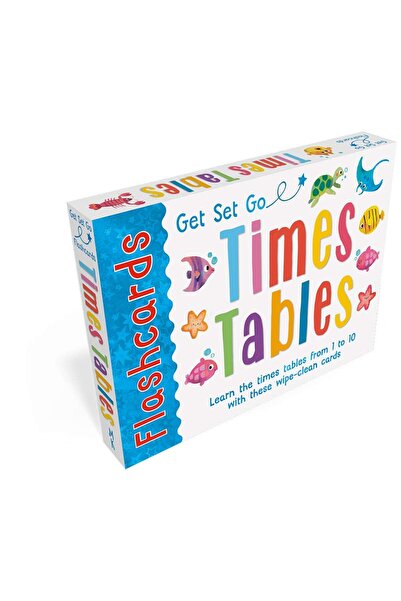 MILES KELLY بطاقات تعليمية لجدول الضرب من مرحلة EYFS من 4 إلى 7 سنوات