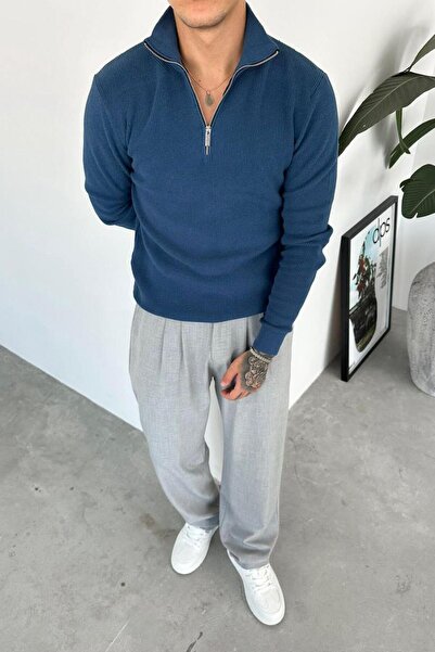 HAFKAGİYİM Indigo Basic Фитільова напівзастібка Relaxed Казак