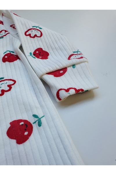 Vivolas Newborn Rose Patterned Romper Baby Girl - 0-6 Months