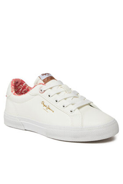 Pepe Jeans αθλητικά παπούτσια για κορίτσια PGS30603 λευκά