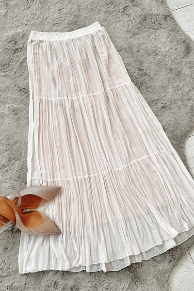 Kombinazon Pela Lined Chiffon Powder Skirt