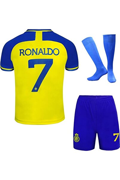 Generic Ronaldo No #7 Nassr Riyadh Al Home Football Soccer Jersey/Shorts Socks Gift Set Youth Sizes