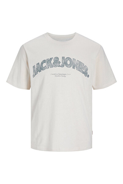 Jack & Jones Ανδρικό T-Shirt Jack Jones 12276962 Μπεζ